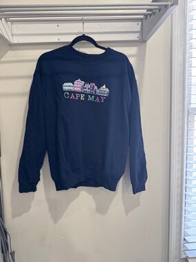 Gildan Navy Cape May Skyline Graphic Sweatshirt